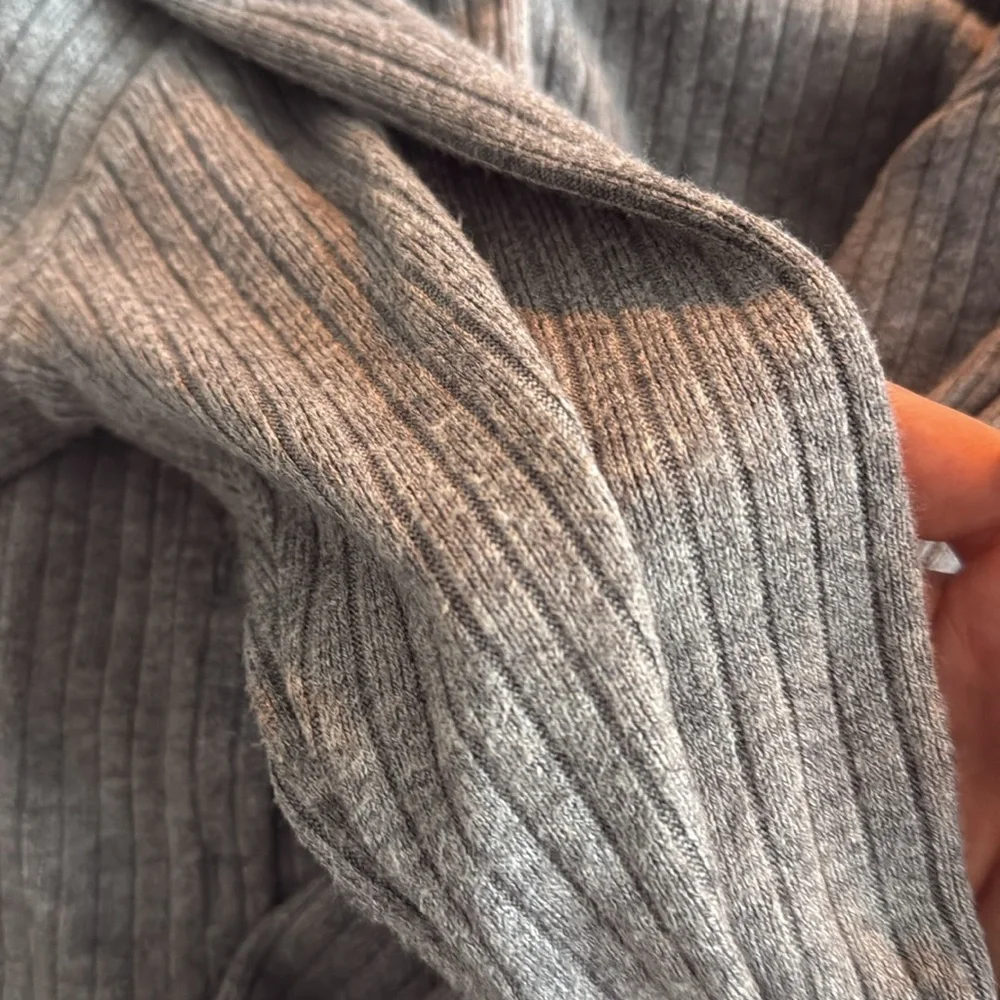 Relaxed Rib Button Front Cardigan - Picture 3 of 4